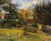 保罗 高更 : Geese in the Meadow